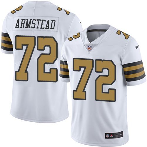 Men New Orleans Saints #72 Terron Armstead Nike White Color Rush Limited NFL Jersey